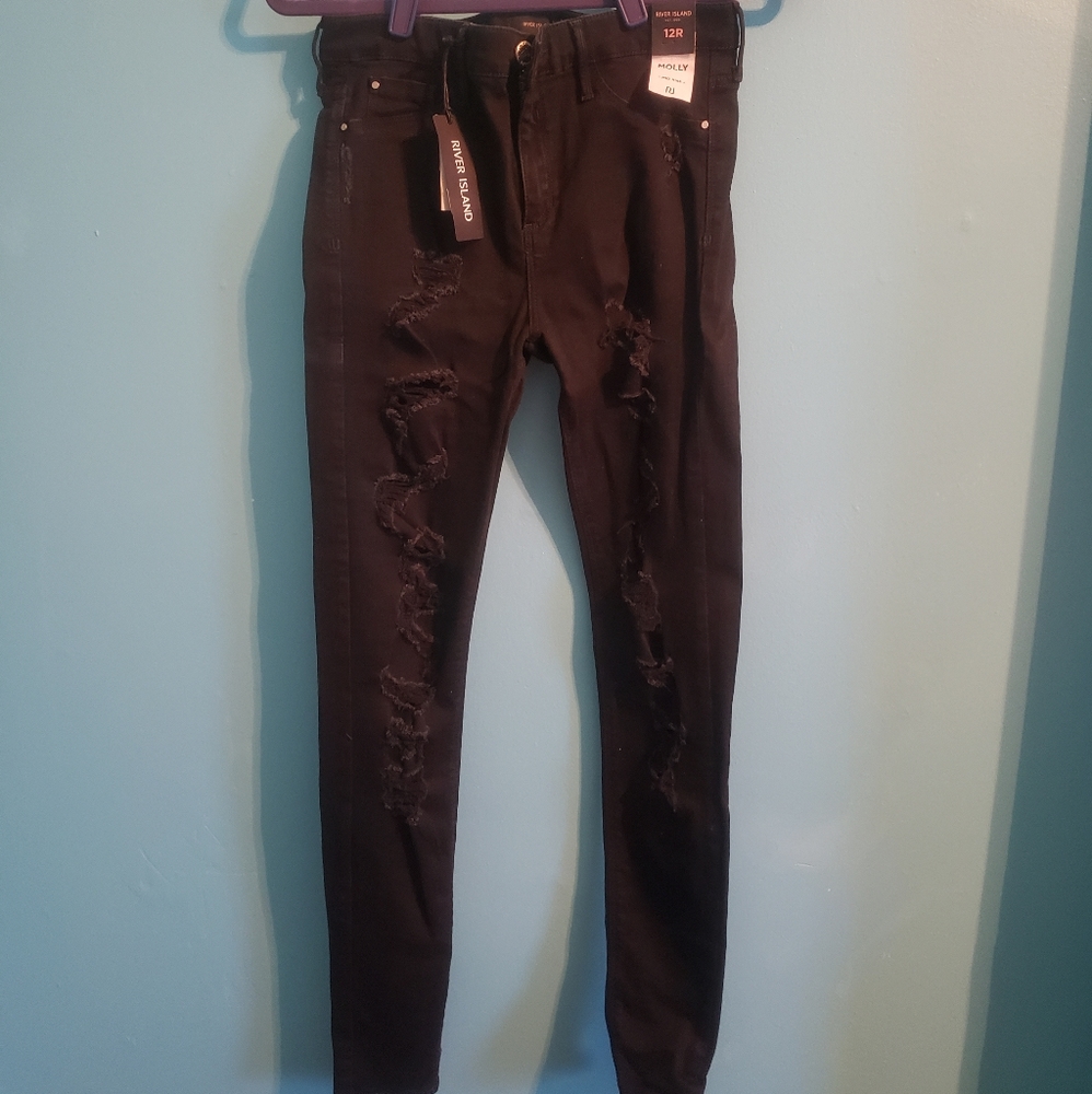 River Island Ripped Stretch Jeans